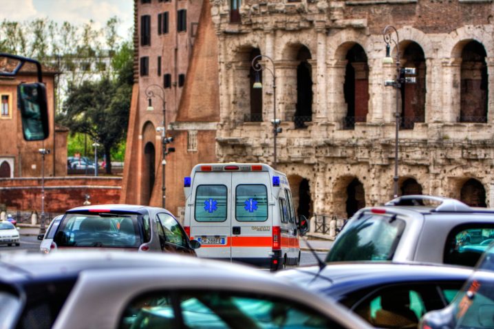 Reševalno vozilo v Italiji, fotografija je simbolična. Foto: Profimedia